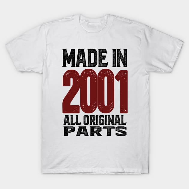Made in 2001 T-Shirt by C_ceconello